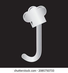 Cook Themed Letter J Design