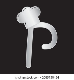 Cook Themed Letter P Design