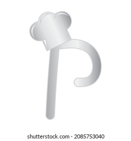 Cook Themed Letter P Design