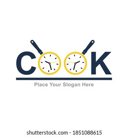 cook tie vector logo template. Suitable for business, web, art, design, cuisine and culinary