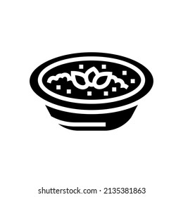 cook with tomato ingredient glyph icon vector. cook with tomato ingredient sign. isolated contour symbol black illustration