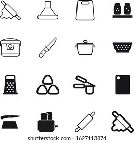 cook vector icon set such as: rice, butcher, hot, sharp, saucepan, filter, pot, extractor, style, healthy, press, sodium, gadget, freshness, glyph, electrical, seasoning, fast, aeropress, bowl, empty