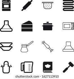 cook vector icon set such as: cup, container, green, colander, recipe, shower, stroke, space, beauty, plate, holiday, sweet, water, beverage, negative, pasta, bathroom, bath, wash, shadow, bib