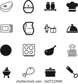 cook vector icon set such as: dark, rag, party, element, refrigerator, nobody, mix, catering, electrical, fresh, diet, cookbook, clock, whip, washing, steel, kitchenware, casserole, industry, salt