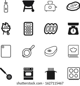cook vector icon set such as: hob, chopping, bread, natural, pan, best, simple, package, round, ounce, device, stainless, bottle, frying, dish, oil, skimmer, green, italian, vegetarian, ingredient