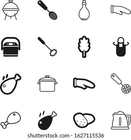 cook vector icon set such as: grill, best, ripe, summer, liquid, roast, potatoes, cooker, pot, thermal, corn, electrical, legs, negative, soup, health, agriculture, rice, fiber, cereal, water, drink