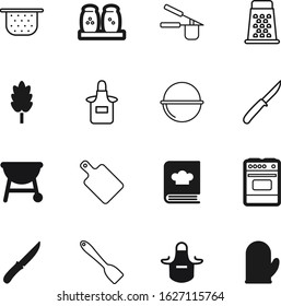cook vector icon set such as: chopping, chrome, shaker, household, trip, pan, concept, cookbook, natural, campfire, travel, bonfire, camp, picnic, eat, colander, cheese, pushing, cauldron, gadget