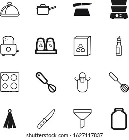 cook vector icon set such as: appliance, machine, olive, instrument, catering, bread, organic, corn, household, package, element, uniform, vegetarian, mason, spice, empty, toast, dome, concept