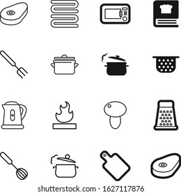 cook vector icon set such as: water, fire, nature, metallic, whisking, accessory, house, palce, autumn, cut, bath, brown, fresh, cutting, roll, teapot, cuisine, microwave, electric, flammable