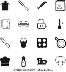 cook vector icon set such as: spaghetti, thermometer, summer, hat, ingredient, drink, dish, blender, job, bottle, bread, control, measure, weather, toaster, corn, bonfire, editable, edible, style