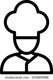 cook vector thin line icon