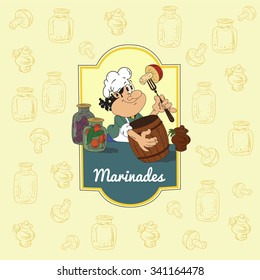 Cook who prepares the marinade