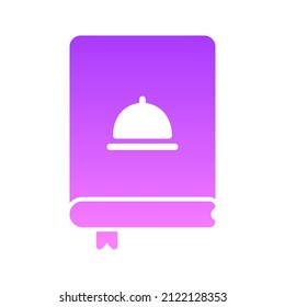 Cookbook Glyph Gradient Icon Design