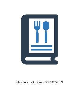 Cookbook Icon - Recipe Book Icon