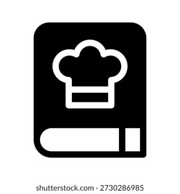 Ilustração de design de símbolo de vetor de ícone de livro de receitas