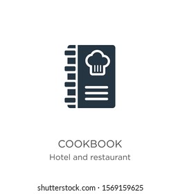 Cookbook icon vector. Trendy flat cookbook icon from hotel and restaurant collection isolated on white background. Vector illustration can be used for web and mobile graphic design, logo, eps10