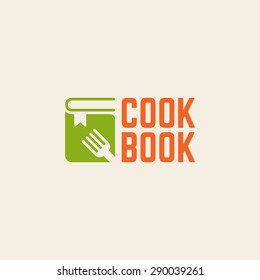 Cookbook isolated vector logo template