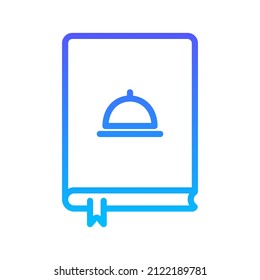 Cookbook Line Gradient Icon Design