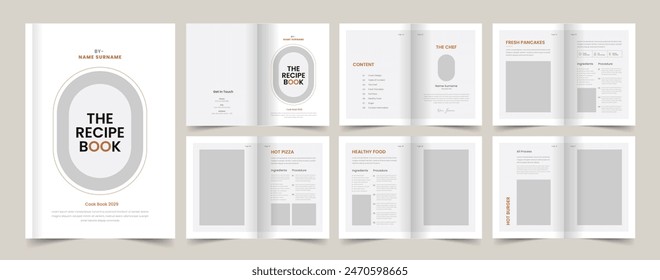 Cookbook Style eBook Layout, Recipe Book Design