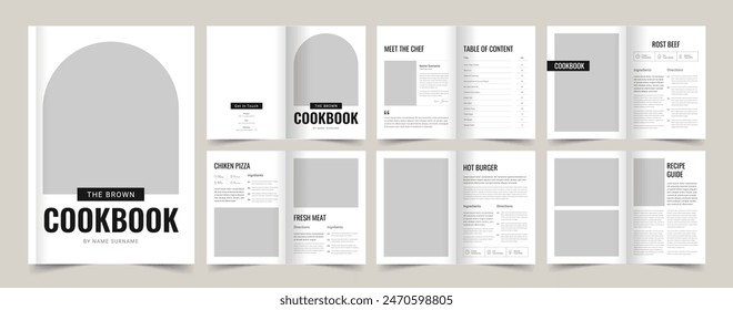 Cookbook Style eBook Layout, Recipe Book Design