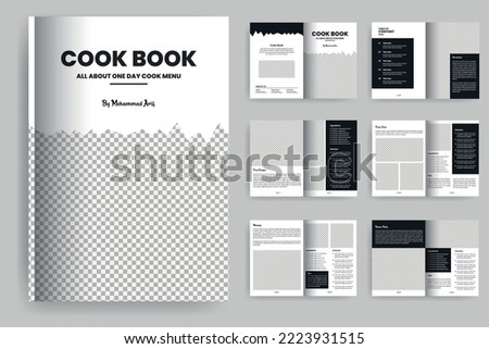 Cookbook Template or magazine layout