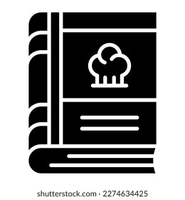Cookbook vector design in trendy style, premium icon