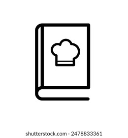 cookbook - vector icon, culinary recipes	