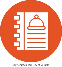 Ilustración de diseño de icono de Vector de libro de cocina