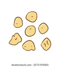 Cooked brown Cordia dichotoma ingredients