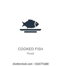 Cooked fish icon vector. Trendy flat cooked fish icon from food collection isolated on white background. Vector illustration can be used for web and mobile graphic design, logo, eps10