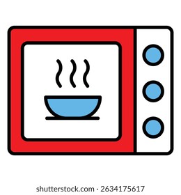 Ícone Vetor de Comida Cozida Ilustrando Prato Pronto