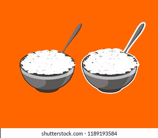 cooked mother's rice