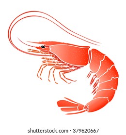 Vector Boiled Red Crayfish Crawfish Stock Vector (Royalty Free) 379982803