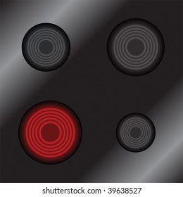 cooker burners vector