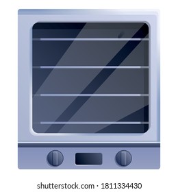 Cooker convection oven icon. Cartoon of cooker convection oven vector icon for web design isolated on white background