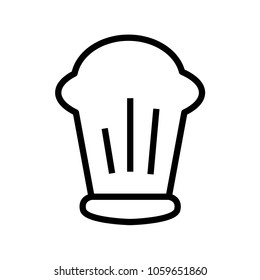 cooker hat icon, culinary hat vector sign