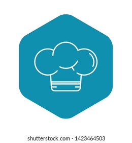 Cooker hat icon. Outline cooker hat vector icon for web design isolated on white background