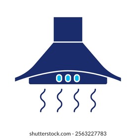 cooker hood appliance icon isolated