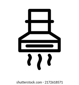 cooker hood icon or logo isolated sign symbol vector illustration - high quality black style vector icons
