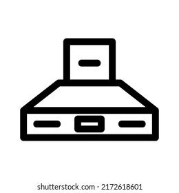 cooker hood icon or logo isolated sign symbol vector illustration - high quality black style vector icons
