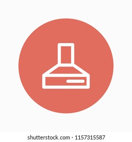 cooker hood icon vector