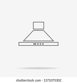 Cooker hood icon. Vector concept illustration for design.