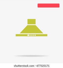 Cooker hood icon. Vector concept illustration for design.