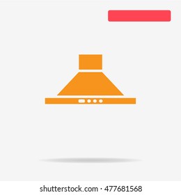 Cooker hood icon. Vector concept illustration for design.