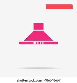 Cooker hood icon. Vector concept illustration for design.