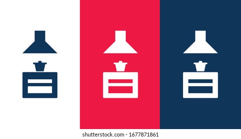 Cooker hood icon for web and mobile