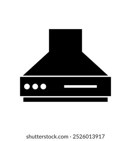 Cooker hood illustrated in vector on background