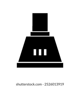 Cooker hood illustrated in vector on background