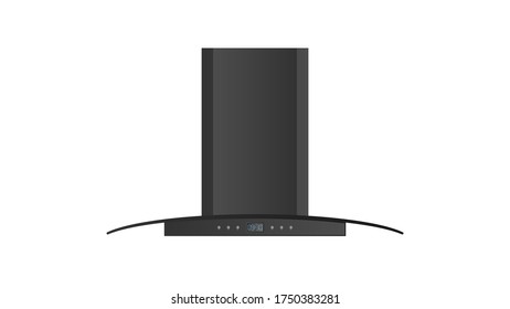 Cooker hood. Cooker hood isolated on a white background. Vector.