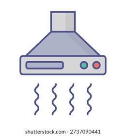 Cooker hood Vector icon which can easily modify or edit

